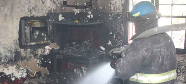 Se quemó una vivienda en La Ceiba