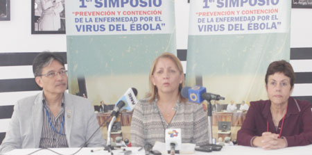 Especialistas de la salud participaron  en 1er Simposio de Prevención y Contención del Ébola