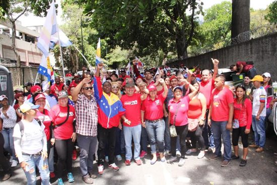 Chavistas marcharon por la paz  y la defensa de la revolución