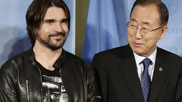 Juanes estrenó canción por la paz mundial en plena asamblea de la ONU