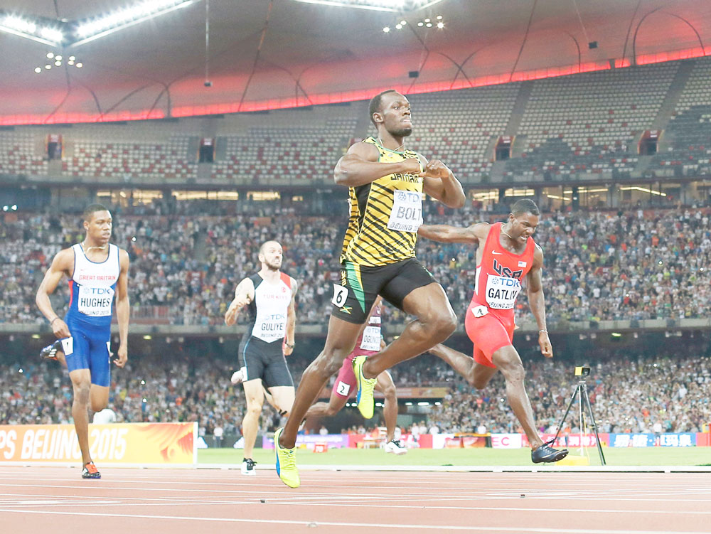 Bolt volvió a dejarle el pelero a Gatlin