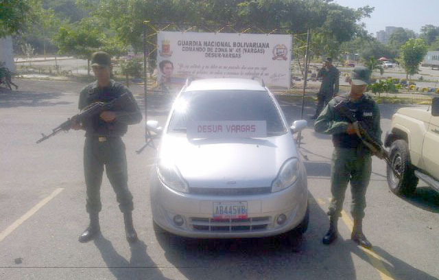 Recuperan vehículo robado en Tanaguarena
