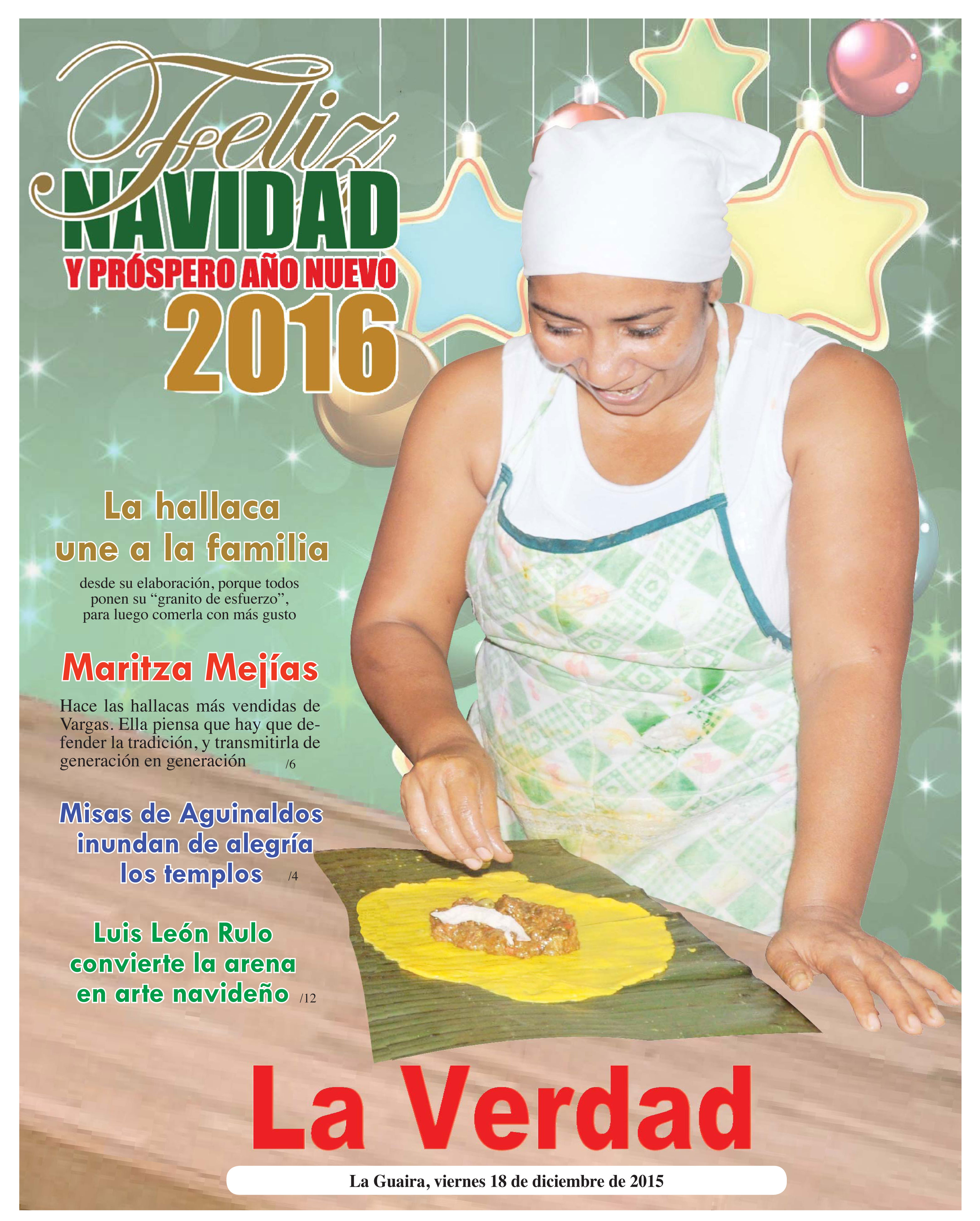 La Guaira, viernes 18 de diciembre de 2015 Edición Especial Navidad