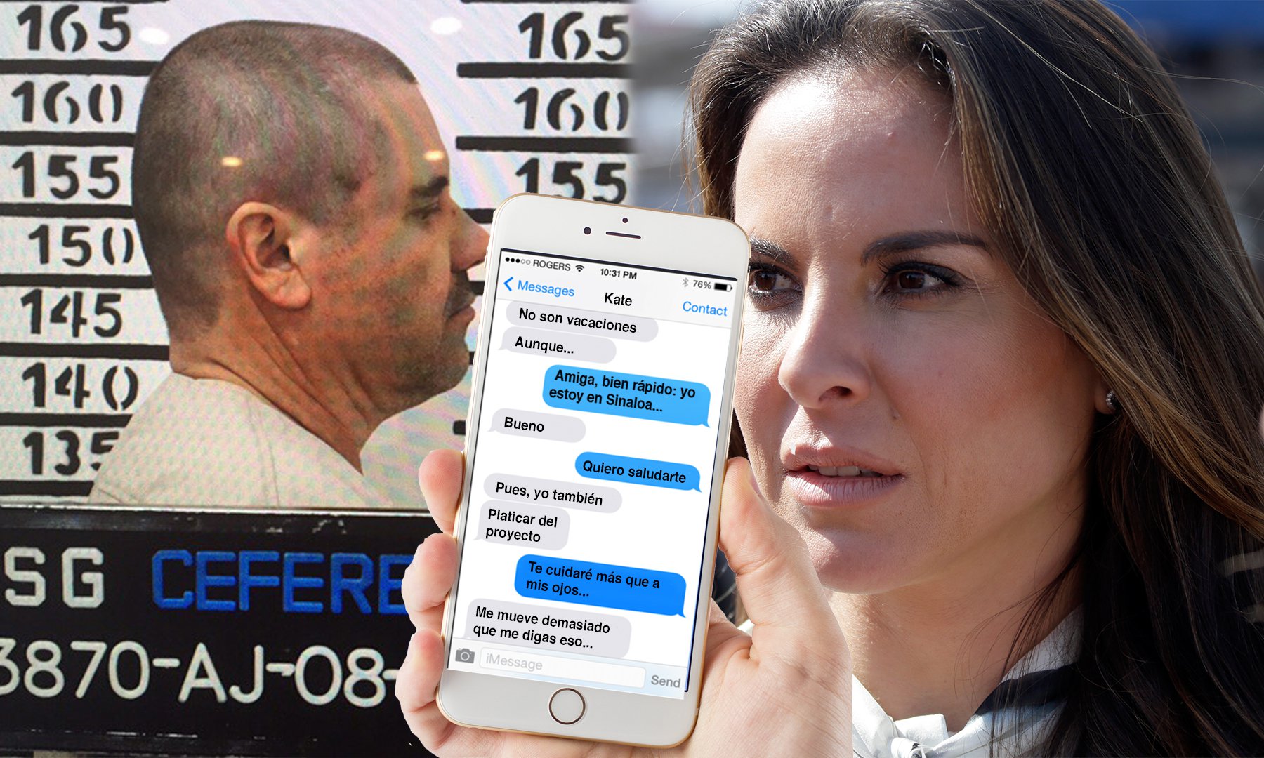 Transcriben mensajes entre el Chapo y Kate del Castillo