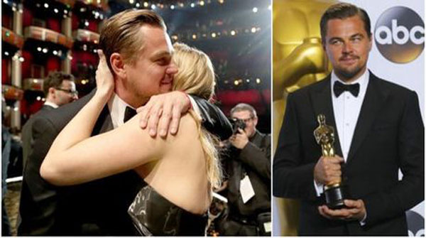 Leonardo DiCaprio al fin se llevó su primer Oscar