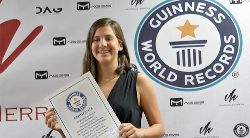 Verónica Herrera ganó un récord Guinness como la más joven en una Copa Libertadores