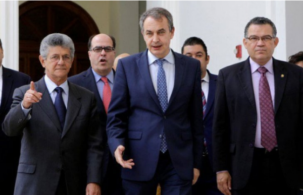 MUD adelanta gestiones con Zapatero en Caracas