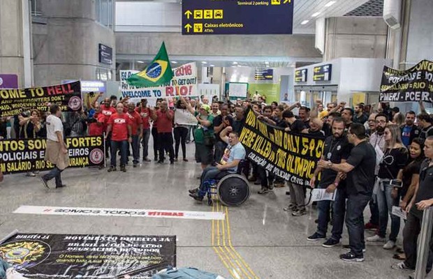 Protestas en apertura de Río-2016