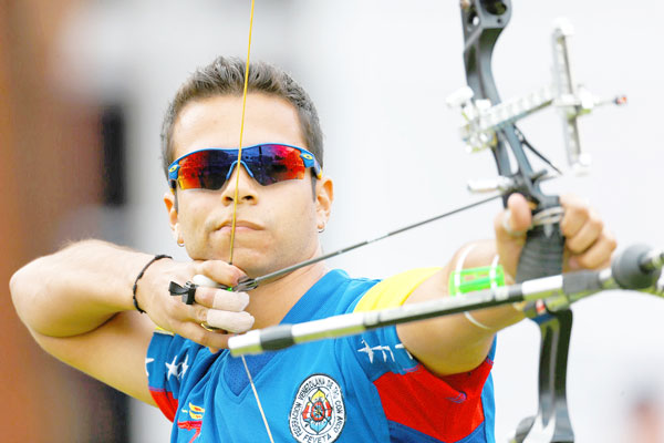 Elías Malavé batalló en tiro con arco