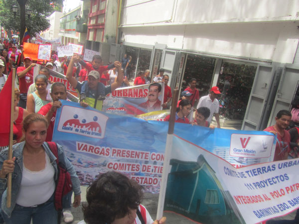 Comités de Tierras se movilizan en apoyo al Presidente Maduro
