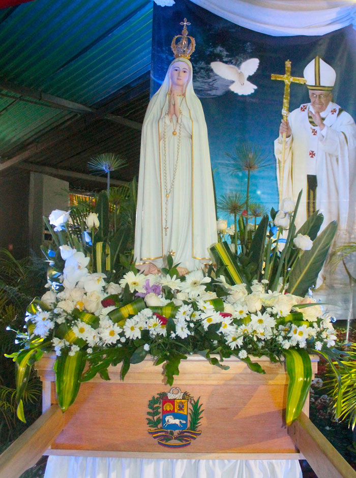Imagen de la Virgen de Fátima  peregrinará por Vargas en agosto