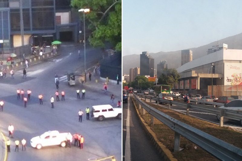 Reportan que GNB restringe accesos a Plaza Venezuela para evitar protesta opositora