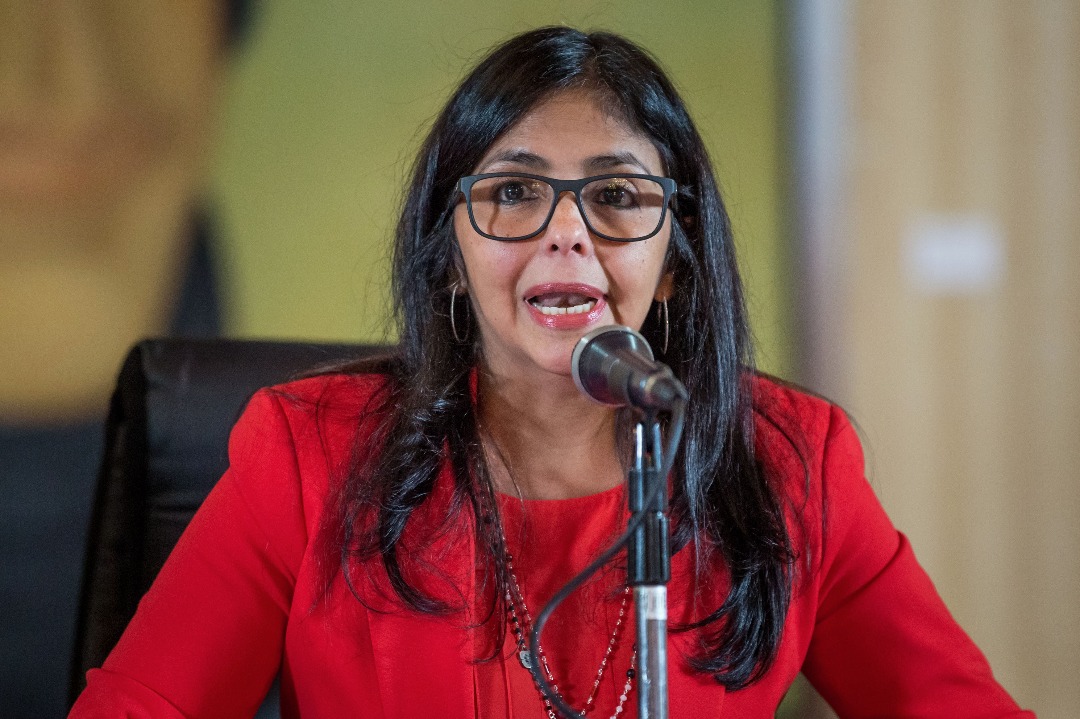 Delcy Rodríguez abandonó la sesión de la OEA