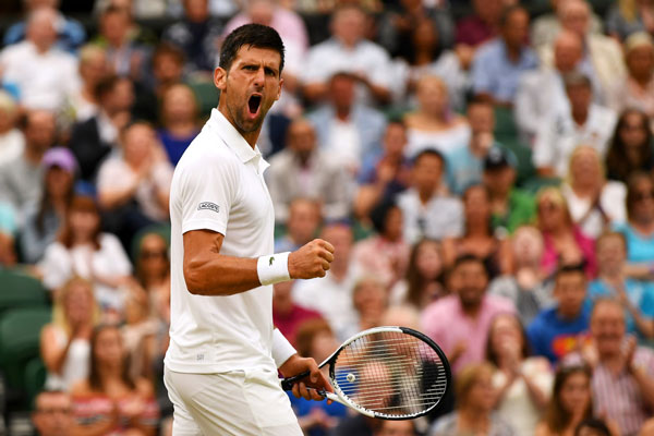 Djokovic completa los cuartos en Wimbledon