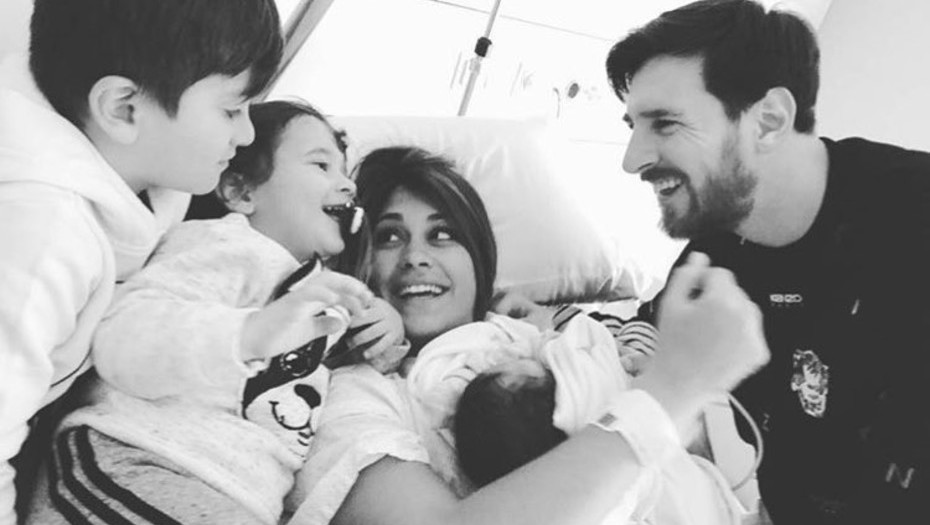 Messi anunció el nacimiento de su tercer hijo