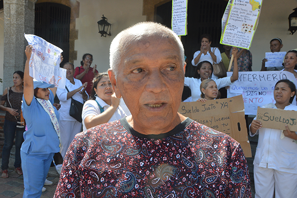 Enfermeras toman la Soublette para exigir ajuste salarial