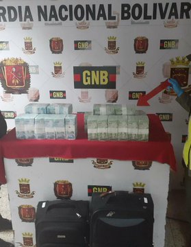 GNB decomisa 32 mil billetes  que pretendían llevarse a Ecuador