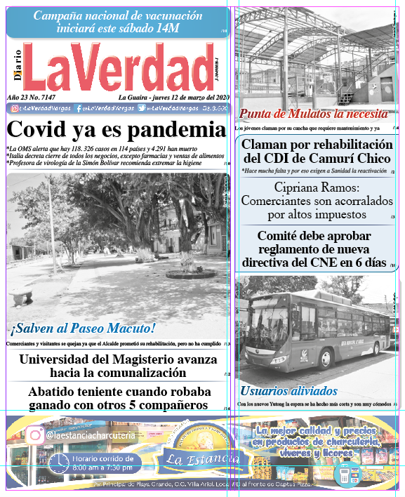 La Guaira, Jueves 12 de Marzo de 2020. Año 21 Nº7147