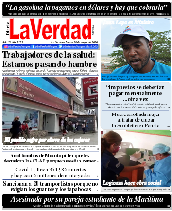 La Guaira, Jueves 28 de Mayo de 2020. Año 21 Nº7153