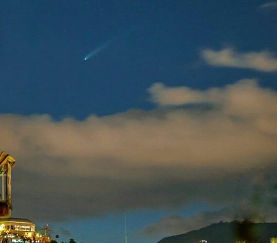 Cometa Neowise surcó el cielo de Caracas
