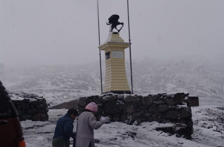 Nevó en el Pico El Águila