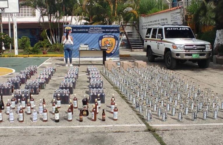 Detenida con 660 botellas de licor