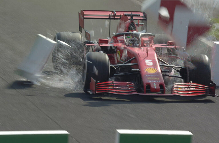 Vettel fuera tras quedar sin frenos