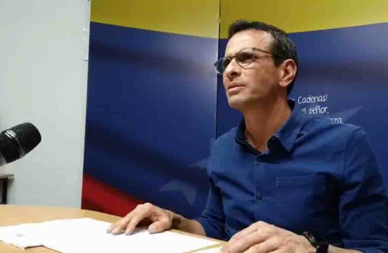 Capriles ya no participará en las elecciones