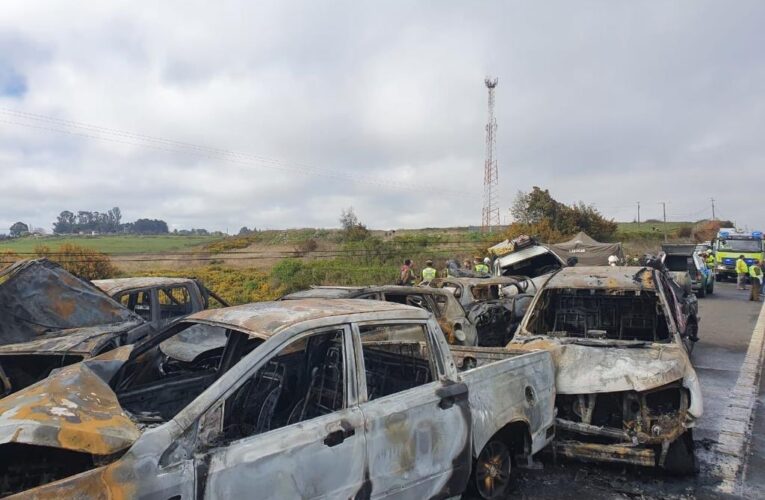 Dos muertos en choque de 18 autos en Chile