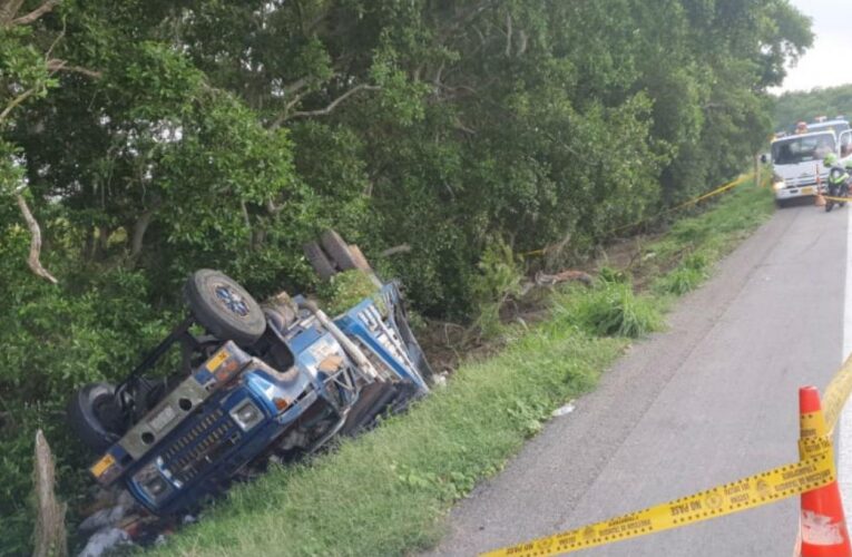 Mueren 4 venezolanos en vuelco de camión en Colombia