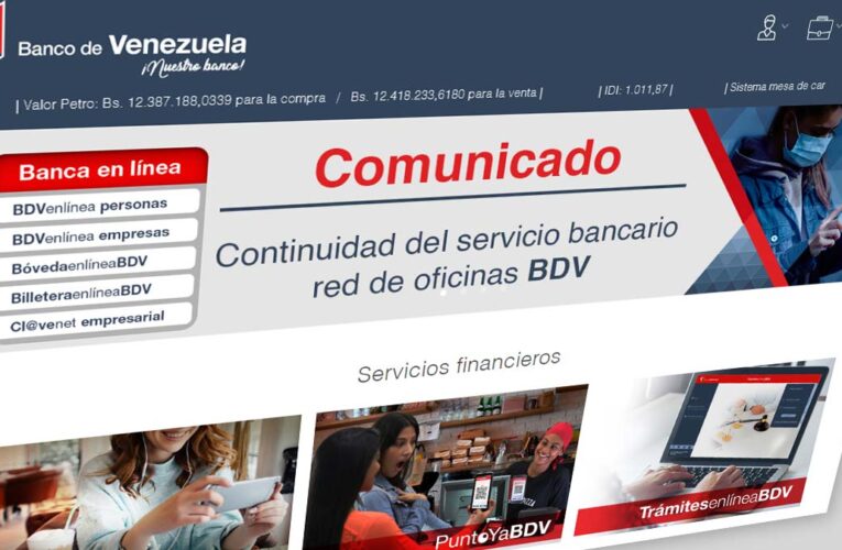 Banco de Venezuela aumentó límites de transferencias y pagos
