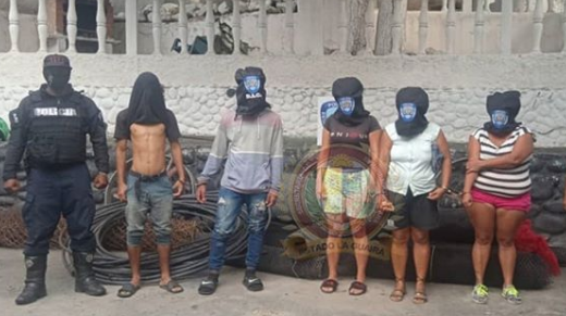 6 detenidos por hurtar e incendiar granja en Mayupan