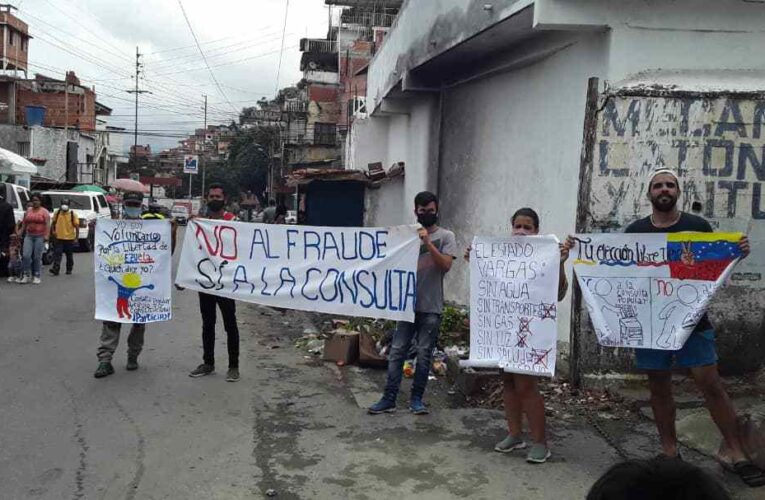 Vargas Resiste realizó pancartazo contra el 6D