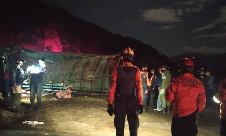 Casi todas las víctimas del accidente de Táchira eran caminantes