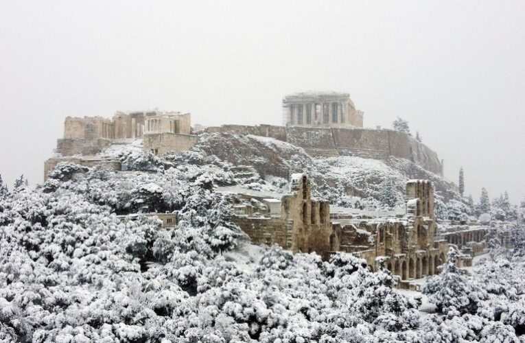 Tormenta de nieve azota Grecia
