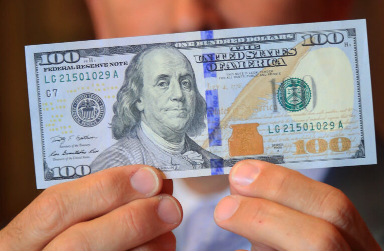 Alertan sobre falsos billetes de $100