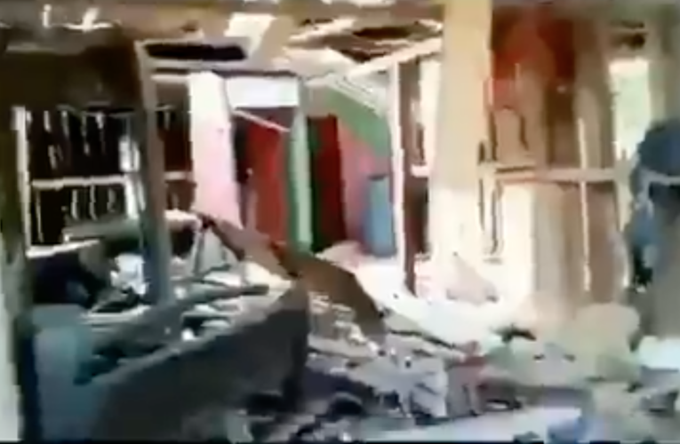 Destruida una casa por bombardeo en Apure