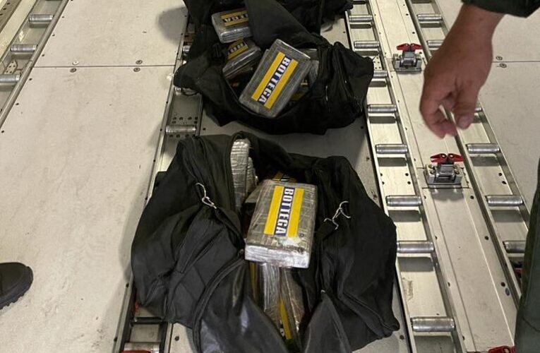 Incautan 124 panelas de cocaína en el Aeropuerto