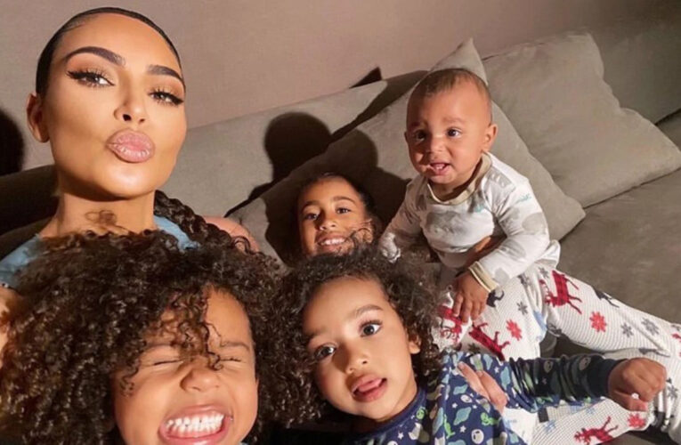 Kim Kardashian y sus hijos dieron positivo