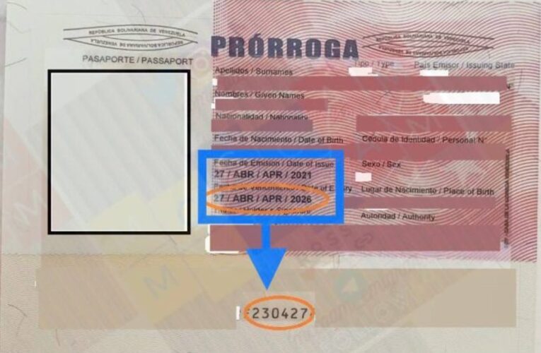 Denuncian errores en prórrogas de pasaportes venezolanos