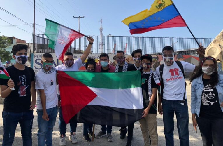Psuvistas protestan en apoyo a Palestina
