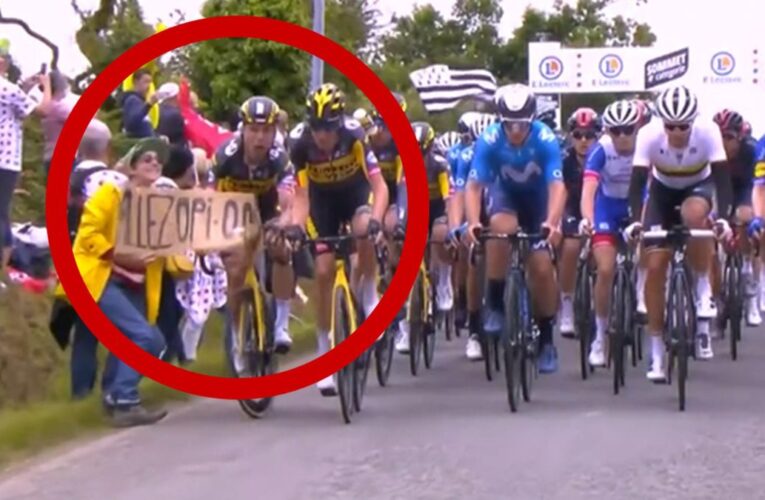 Masivo accidente provoca una fanática en el Tour de Francia