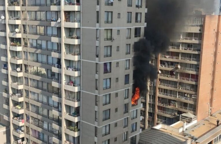 Se incendió apartamento en Santiago de Chile
