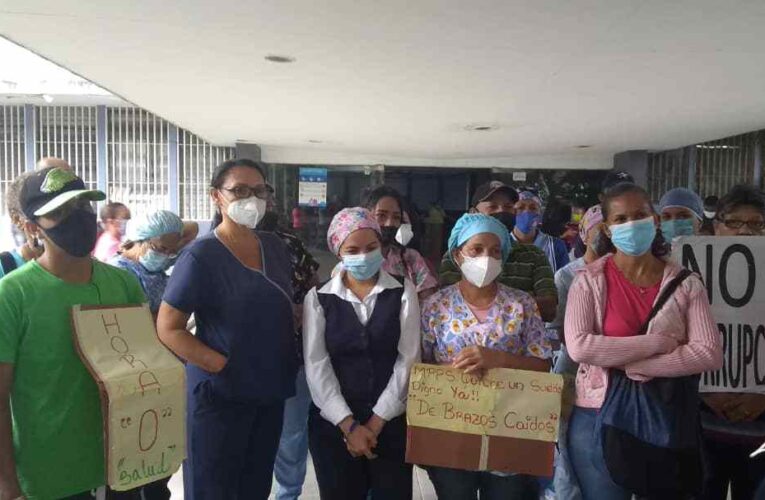 Sector salud protestó por incumplimiento del Acta Convenio