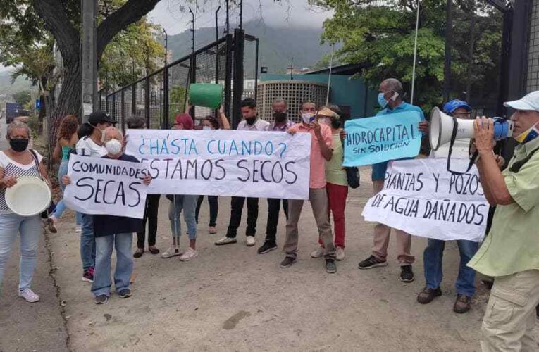 Protestan frente a Hidrocapital por sequía en comunidades