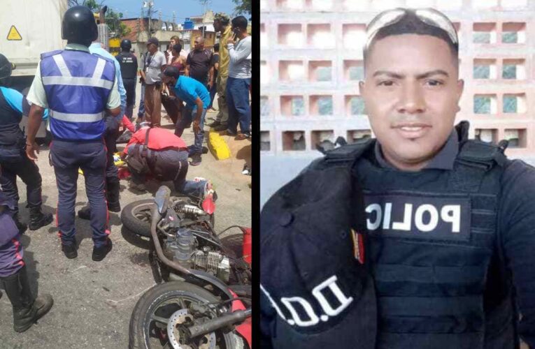 Escolta del Gobernador se mató al chocar su moto contra gandola