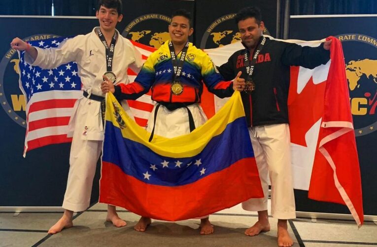 Venezolano David Bavaresco asilado en EEUU se tituló campeón mundial de karate