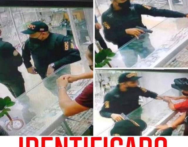 2 hombres con uniforme del Cicpc robaron una joyería en Valencia