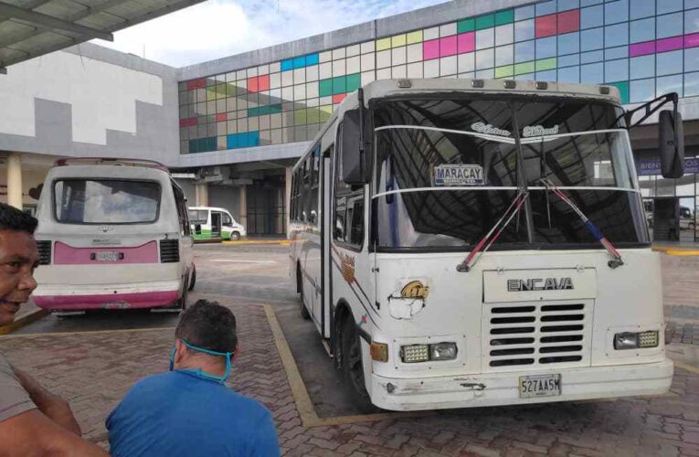 Rutas Maracay y Valencia con tarifa dolarizada y pasajeros a cuenta gotas