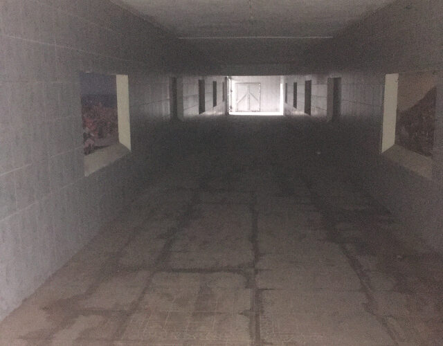 Túnel de la plaza Vargas convertido en baño público